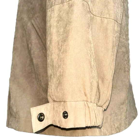 ST. JOHNS BAY Tan Hooded Outdoor Jacket Oversized Fit Mid-length Parka Sz Small - Picture 9 of 16